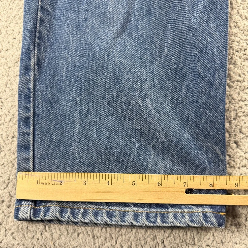 Vintage Tommy Hilfiger Jeans Mens 32x30 Blue Denim Wide Leg Baggy 90s Y2K THJ